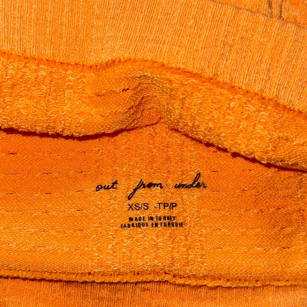 Urban Outfitters Orange Ruched Crop Blouse - Picture 3 of 5